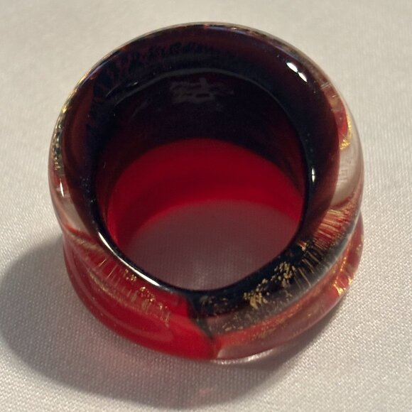 Murano Glass Ring - Size 7 - Picture 3 of 4